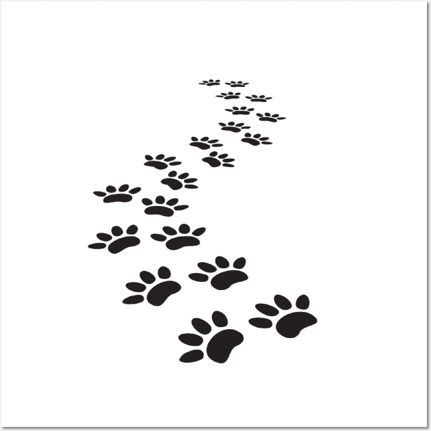 Dog Paws T-shirt Wall Art by TotaSaid